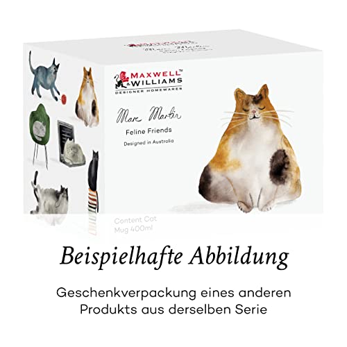Maxwell & Williams tazza gatto Feline Friends 400ml in porcellana multicolore