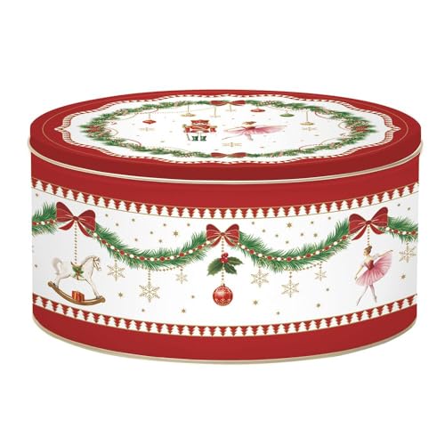 Easy Life Set 3 Scatole Natale Magie De Noel in latta con stampa natalizia - Stilmobili