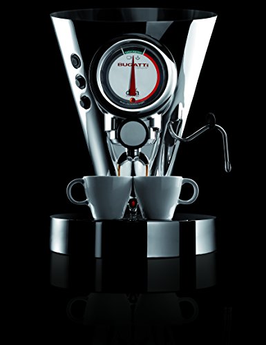 Bugatti Diva Evolution macchina espresso nero opaco alluminio acciaio inox