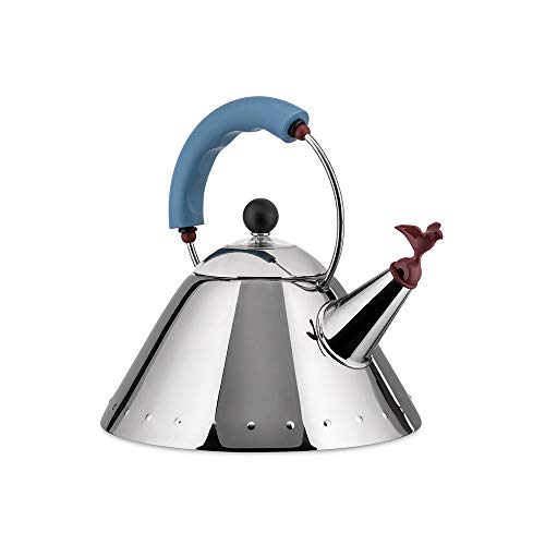 Alessi bollitore acciaio inox 18/10 fischietto uccellino Michael Graves