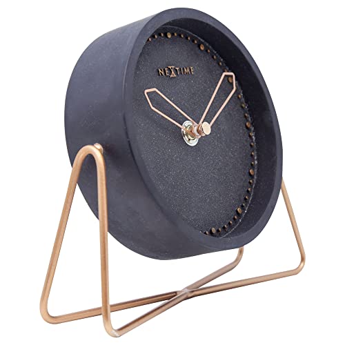 NeXtime Cross Table orologio da tavolo poliresina oro rosa design minimalista 15.5x17.5cm