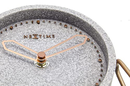 NeXtime Cross Table orologio da tavolo poliresina oro rosa design minimalista 15.5x17.5cm