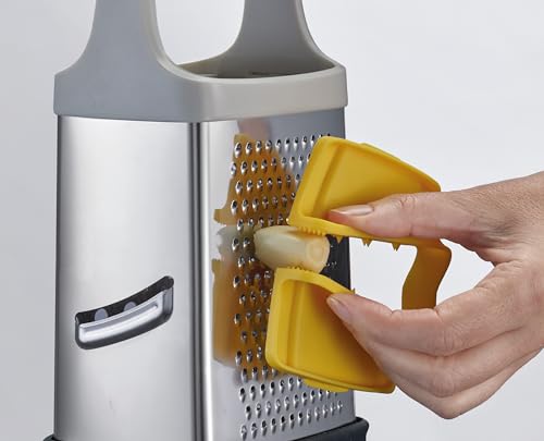 Joseph Joseph Grattugia acciaio inox con impugnatura ergonomica e base raccolta