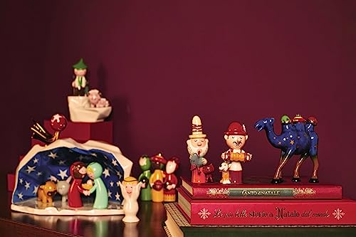 Alessi statuina Nerone in porcellana decorata a mano per presepe Happy Eternity Baby