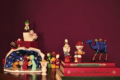 Alessi statuina Nerone in porcellana decorata a mano per presepe Happy Eternity Baby