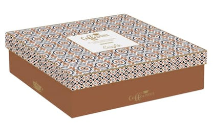 Easy Life Coffee Mania set 4 tazze caffè porcellana multicolore con piattino bambù