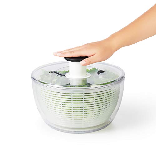 OXO centrifuga per insalata acciaio inox con base antiscivolo