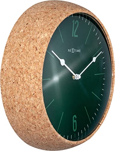 NeXtime Cork orologio da parete 30cm sughero grigio movimento silenzioso