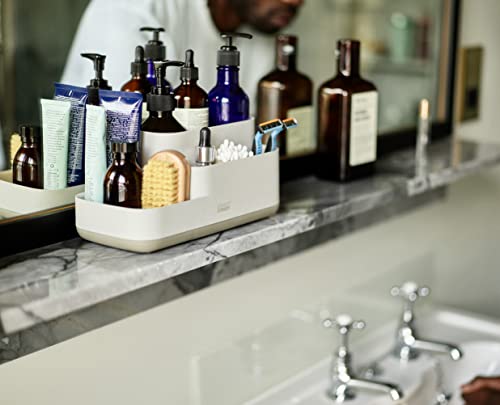 Joseph Joseph Organizer da bagno grigio bianco salvaspazio con base antiscivolo