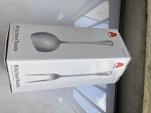 Alessi servizio di posate da cucina acciaio inossidabile cucchiaio forchettone mestolo paletta schiumaiola design Jasper