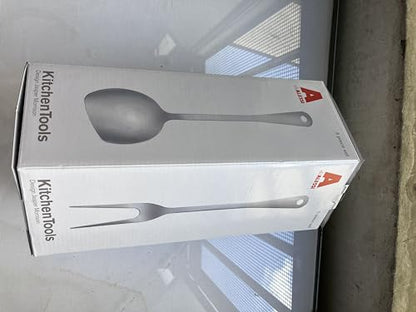 Alessi servizio di posate da cucina acciaio inossidabile cucchiaio forchettone mestolo paletta schiumaiola design Jasper