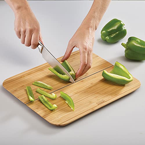 Joseph Joseph Chop2Pot Plus tagliere pieghevole in polipropilene con superficie texturizzata antiscivolo