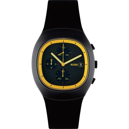 Alessi — Ray AL21011 | Chronograf aus satiniertem Edelstahl und Polyurethan