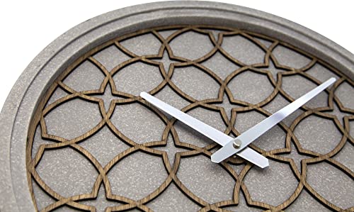 NeXtime Concrete Love orologio da parete 39cm resina grigia design moderno