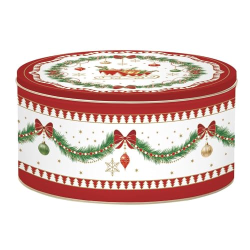 Easy Life Set 3 Scatole Natale Magie De Noel in latta con stampa natalizia - Stilmobili