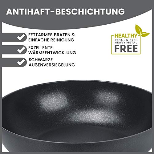 Berndes Wok alluminio forgiato rivestimento antiaderente cucina professionale