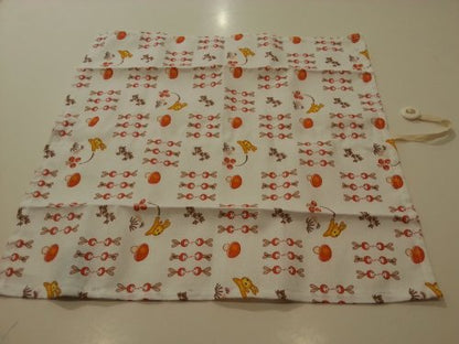 Alessi Set 2 Tovaglioli Bassetti Mixed Salad cotone 42x42 cm con bottone