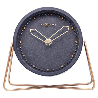 NeXtime Cross Table orologio da tavolo poliresina oro rosa design minimalista 15.5x17.5cm