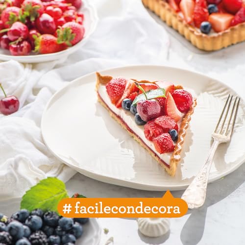 Decora stampo crostata rotondo fondo mobile Ø28 cm acciaio antiaderente