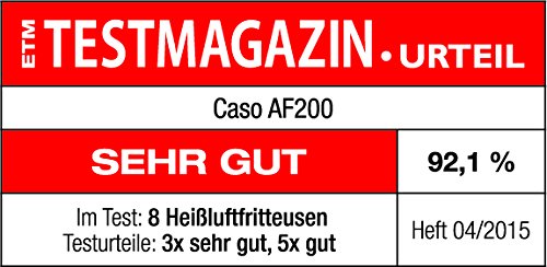 Caso AF200 Friggitrice nera - design tedesco per cucina moderna