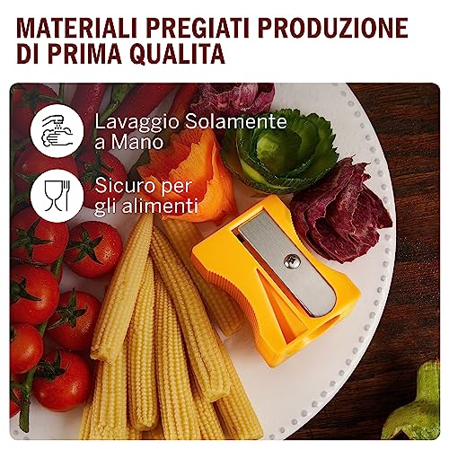 Monkey Business Pelaverdure Verde - utensile da cucina per verdure a nastro