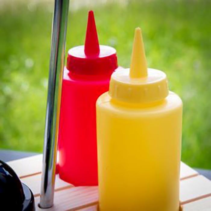 Küchenprofi Menage Picnic in legno di pino e plastica, tavolo con ombrellone, disponibile in Beige Rosso Giallo Blu Bianco