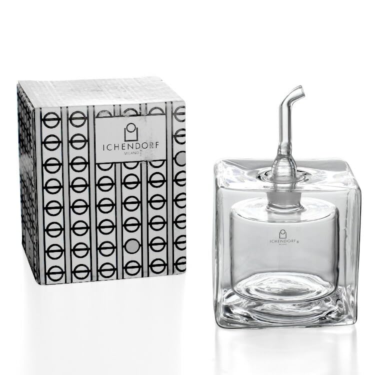 Ichendorf Oliera Cube in vetro doppio soffiato, design elegante per la tavola