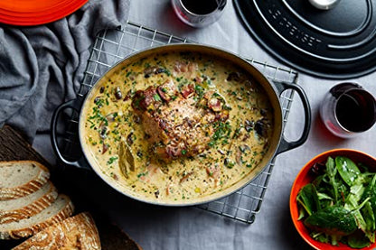 Le Creuset Cocotte Ovale Evolution in ghisa rossa con coperchio - Casseruola per arrosti