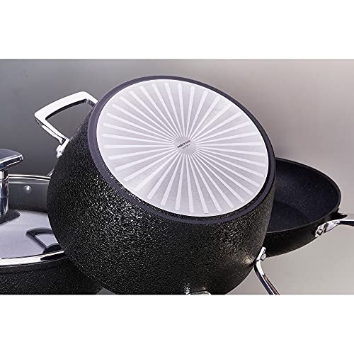 Moneta Bollilatte Accordo acciaio inox con finitura icecoating nero satinato