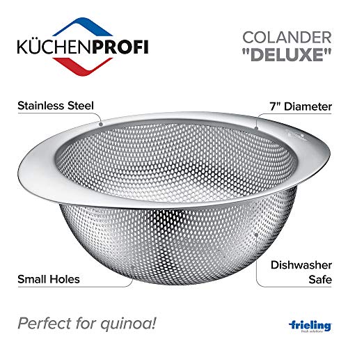 Küchenprofi colino in acciaio inox argento Ø 18 cm con supporto