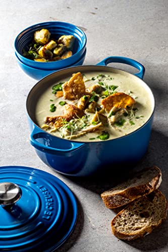Le Creuset casseruola rotonda ghisa ciliegia con maniglie per cottura e brasatura