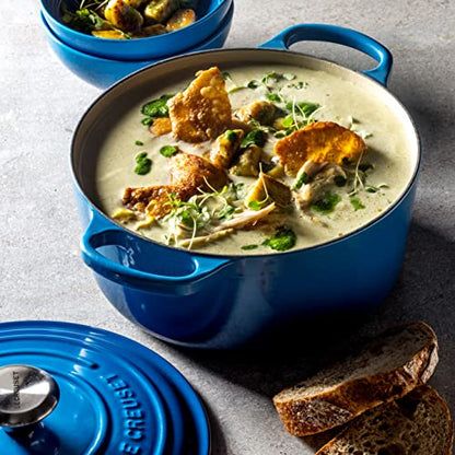 Le Creuset casseruola rotonda ghisa ciliegia con maniglie per cottura e brasatura