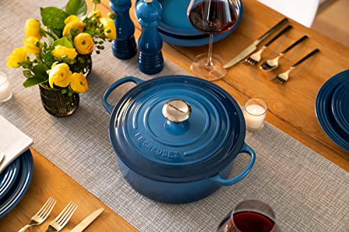 Le Creuset casseruola rotonda ghisa ciliegia con maniglie per cottura e brasatura