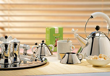 Alessi vassoio rotondo acciaio inox nero diametro 48 cm design italiano