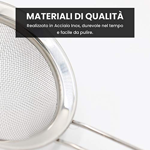 General Trade Colino da Cucina acciaio inox cromato Ø 10 cm con manico