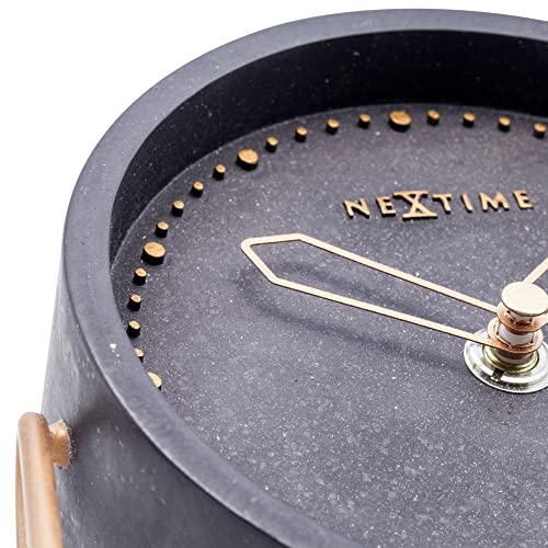 NeXtime Cross Table orologio da tavolo poliresina oro rosa design minimalista 15.5x17.5cm