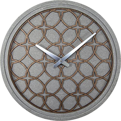 NeXtime Concrete Love orologio da parete 39cm resina grigia design moderno