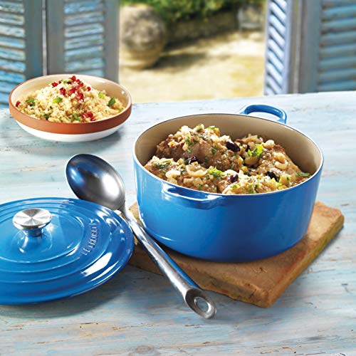 Le Creuset casseruola rotonda ghisa ciliegia con maniglie per cottura e brasatura