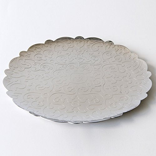 Alessi vassoio rotondo decorato acciaio inox 35 cm Marcel Wanders design