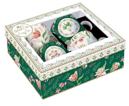 Easy Life Set 4 Tazze da Caffè porcellana multicolore 30 cl