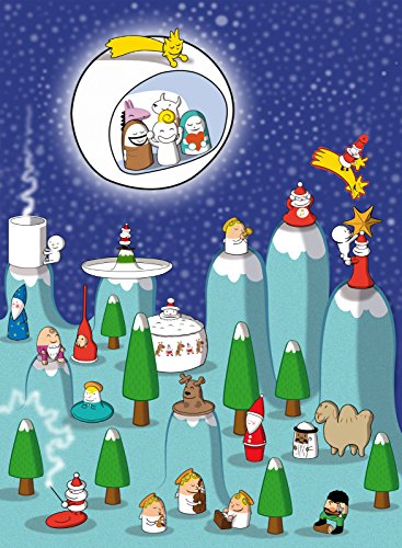 Alessi Presepe Bianco in porcellana - Presepe natalizio con Maria, Giuseppe e Gesù