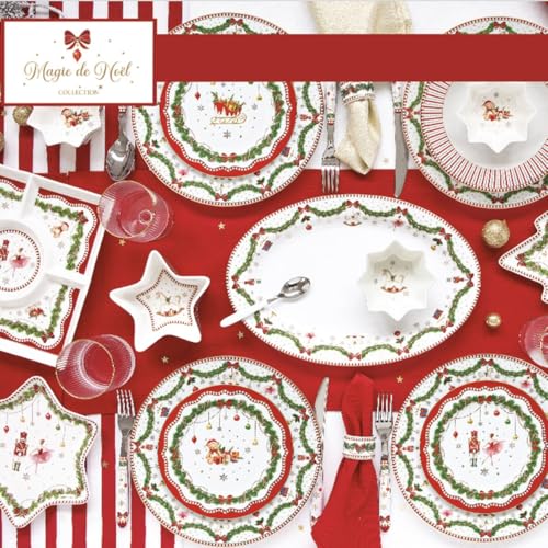 Easy Life Set 3 Scatole Natale Magie De Noel in latta con stampa natalizia - Stilmobili