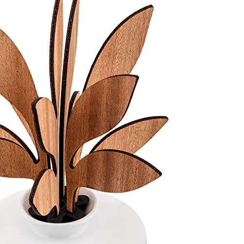 Alessi Diffusore a Foglia per Ambiente, porcellana e mogano, design Marcel Wanders