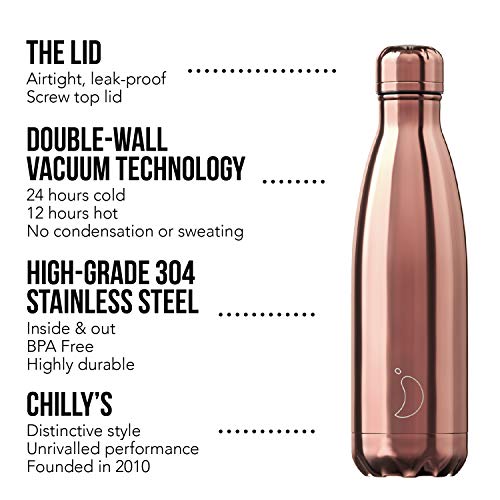 Chilly's bottiglia termica acciaio inossidabile 260/1800ml colore argento