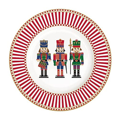 Easy Life Servizio Piatti Natalizio 18 pezzi porcellana decoro Nutcracker Schiaccianoci