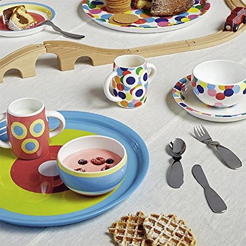 Alessi Set da Tavola Bambino fine bone china, collezione Alessini Proust di Alessandro Mendini
