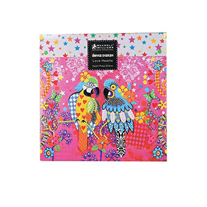 Maxwell & Williams piatto da contorno Love porcellana con cuori colorati e creature fantastiche design Donna Sharam