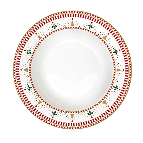Easy Life Servizio Piatti Natalizio 18 pezzi porcellana decoro Nutcracker Schiaccianoci