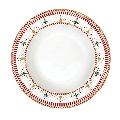 Easy Life Servizio Piatti Natalizio 18 pezzi porcellana decoro Nutcracker Schiaccianoci