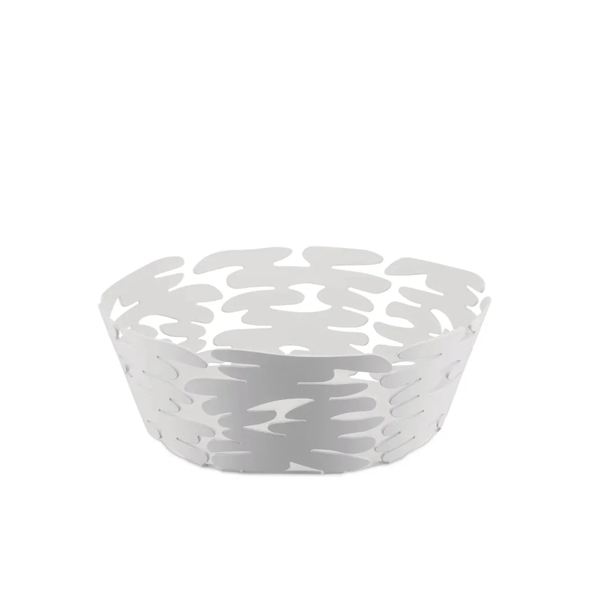 Alessi — Barket BM10/21 W | Cesta redonda de acero blanco